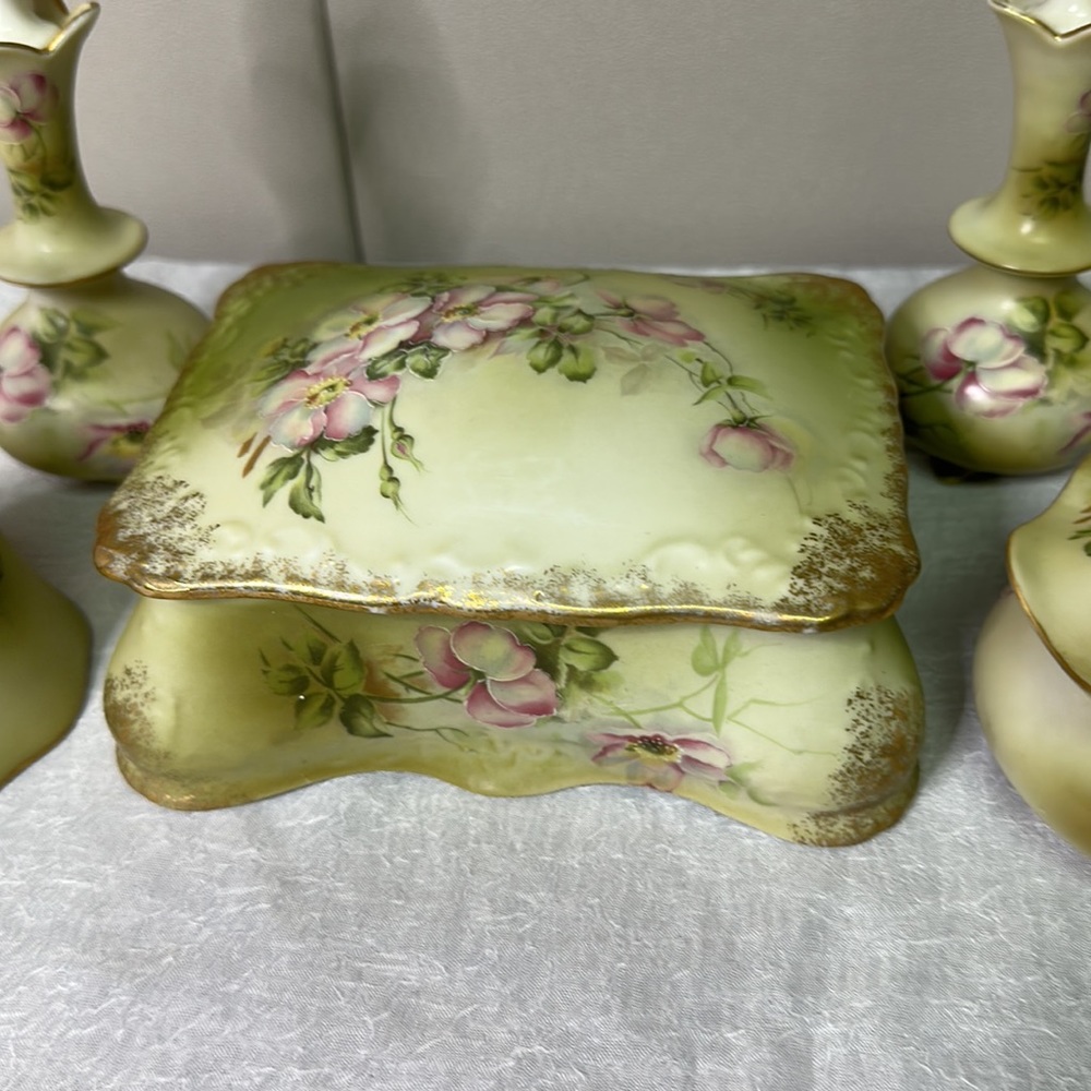 Vintage Nippon vanity set - Picture 2 of 7
